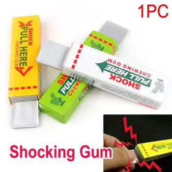 

Safety Trick Joke Toy Electric Shock Shocking Practical Jokes Prank Funny Gift Chewing Gum Pull Head Exterior Random Color