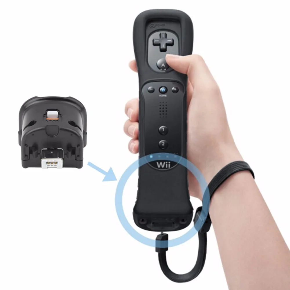 Motion Plus беспроводной пульт дистанционного управления MotionPlus датчик адаптера для nintendo для wii пульт дистанционного управления wii Nunchuk белый черный