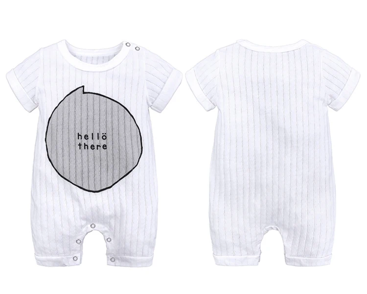 summer short sleeve baby clothes infant jumpsuit baby bodysuit kids costume letter print ropa para bebe
