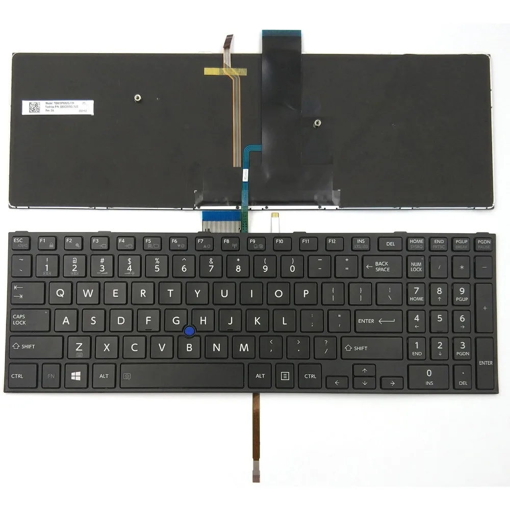 Новинка для Toshiba Tecra Z50-C A50-C C50-C Z50-C1550 Клавиатура ноутбука серии США черный с задней подсветкой и с джойстик(указатель