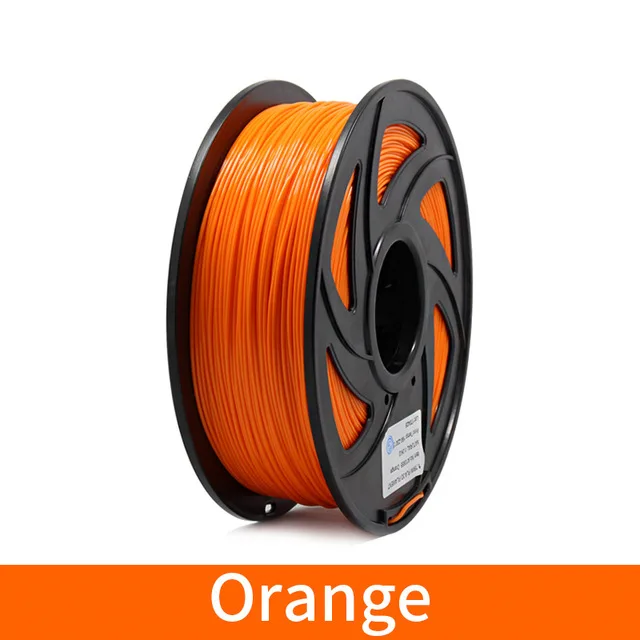 Orange 3d принтер PLA нити 1,75 мм нити точность+/-0,02 мм 1 кг 343 м 2.2LBS 3D печать материал для RepRap - Цвет: Orange
