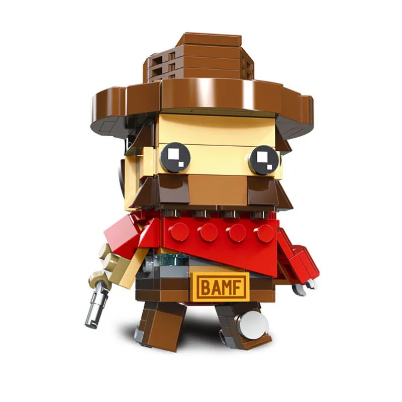 Новинка, комплекты супергероев Dragon Ball Z, кирпичные головки, модель Brickheadz, строительные блоки, кирпичи, детские игрушки для детей - Цвет: Бургундия