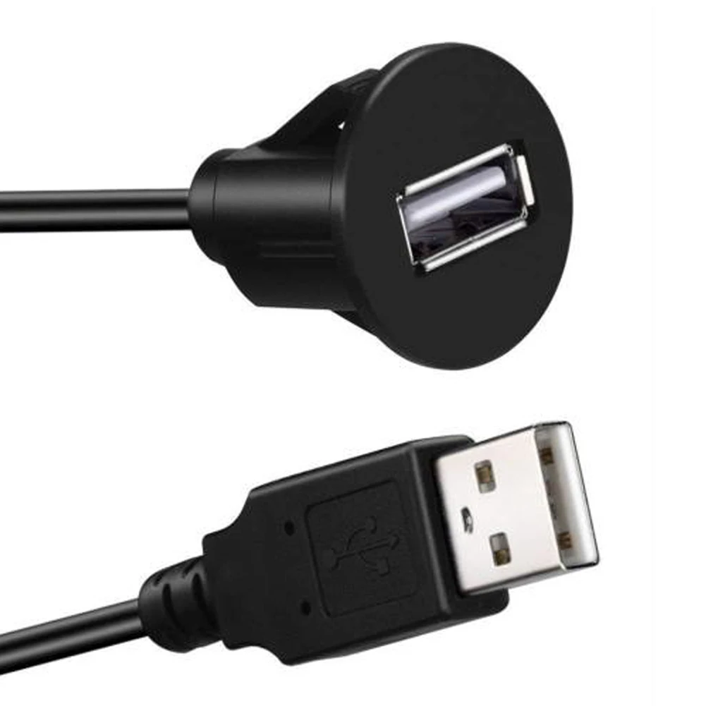 1 м 2 м Удлинительный кабель Многофункциональный Мужской и Женский USB 2,0 Зарядка для ноутбука запасные части передачи звука автомобиля приборной панели