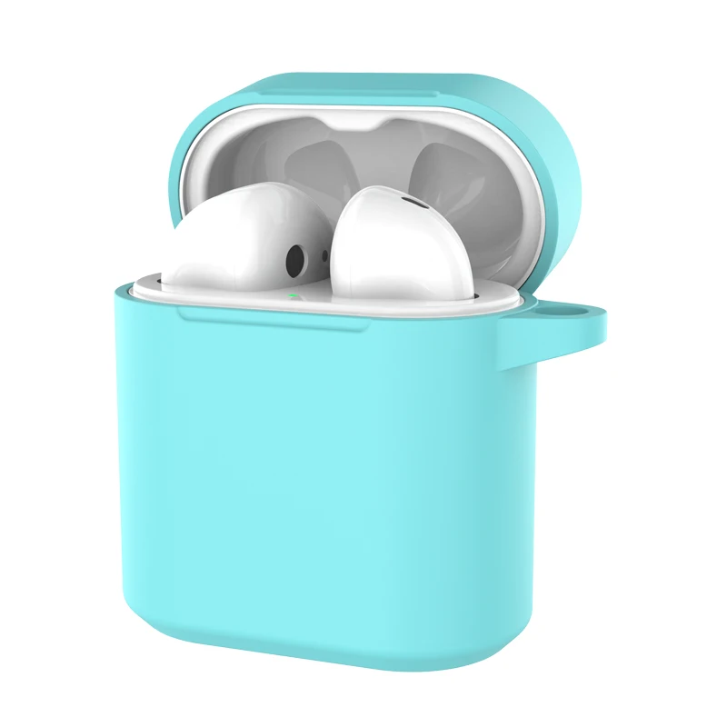 Силиконовый чехол для наушников для huawei freebuds Honor FlyPods защитный чехол s - Цвет: Green