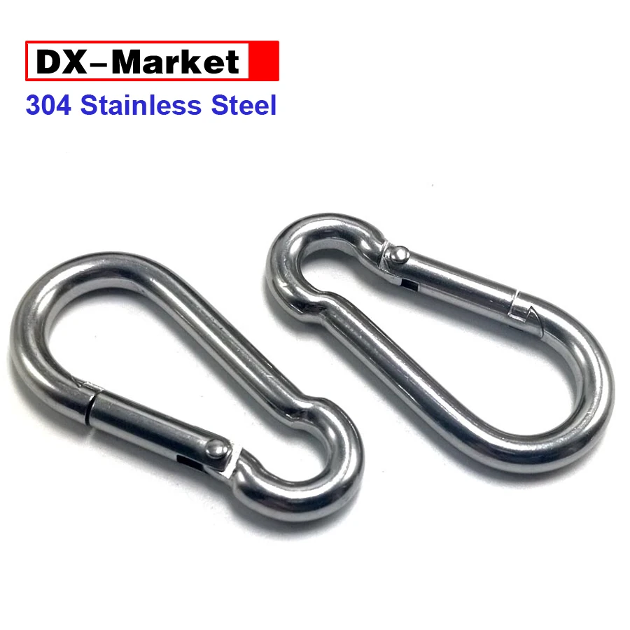 m4 m14 Spring Hook ,304 Stainless Steel Spring Snap Hook Carabinerin