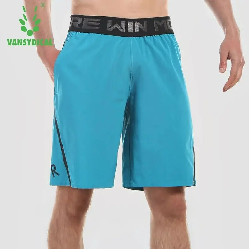 

Vansydical Sports Shorts Mens Running Gym Shorts Knee-Length Basketball Jogging Shorts