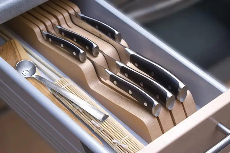 Креативная деревянная подставка для ножей ящики для хранения утвари нож для ящиков Сумки Компактный нож блок Kicthen аксессуары