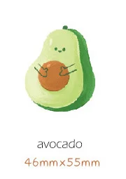 avocado 30 шт./упак. Kawaii с милым клубничным принтом персик маркер стикер планировщик дневник канцелярские Стикеры s Скрапбукинг "сделай сам" Пуля журнал sl2034 - Цвет: avocado