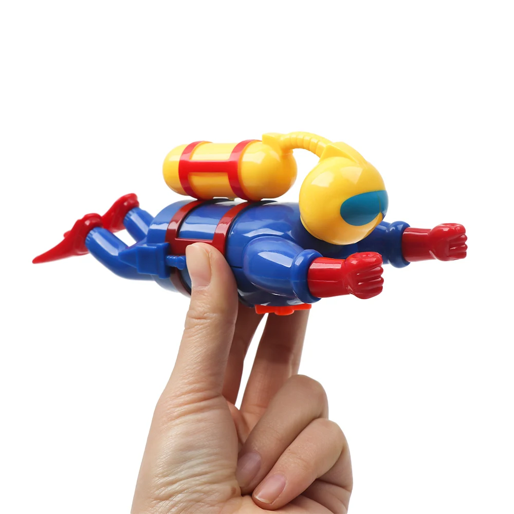 Милая заводная игрушка в форме ныряльщика, цепь, куклы, играть, заводная игрушка, вода, плавание, забавные игры для малышей, Классические игрушки