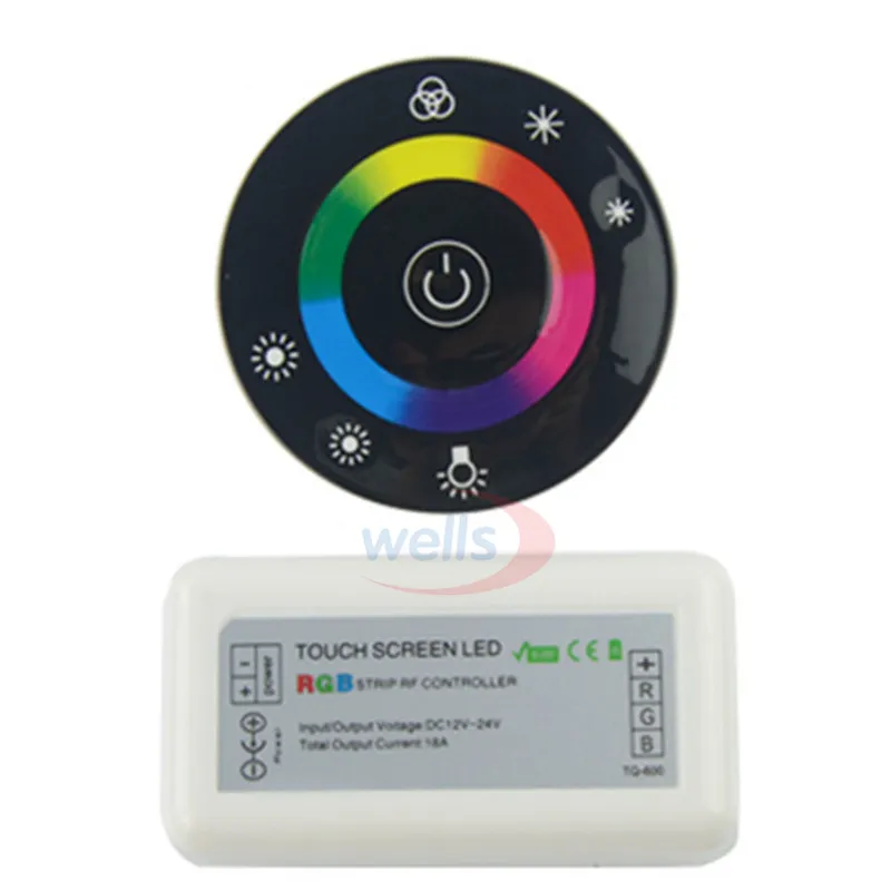 LED RGB контроллер touch круглый DC12V DC24V 18A 7 клавиш РФ дистанционного