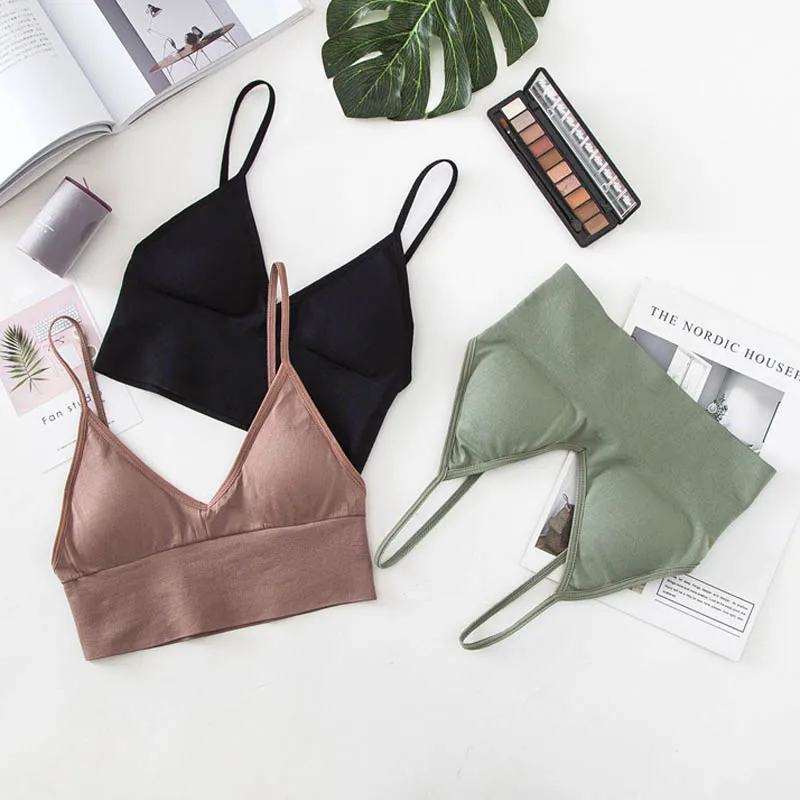 

CINOON New Sexy Women Backless Bra High Quality Lingerie Women Fitness Tops Brassiere Bralette Underwear wireless seamless Bra
