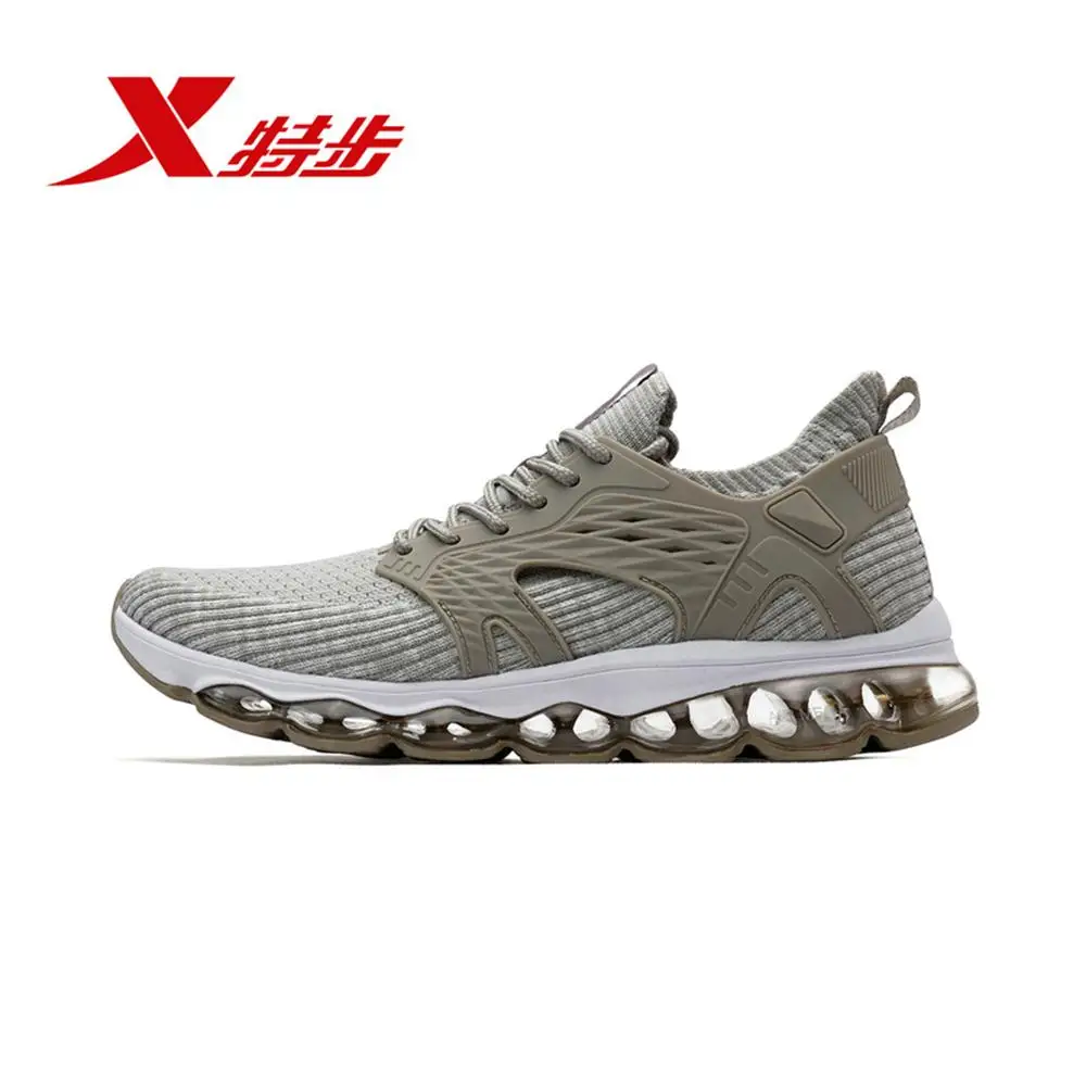 beige Xtep AIR MEGA женская обувь для бега, спортивные кроссовки, амортизирующая спортивная обувь, женская дышащая обувь на воздушной подошве для женщин 982318119061 - Цвет: beige