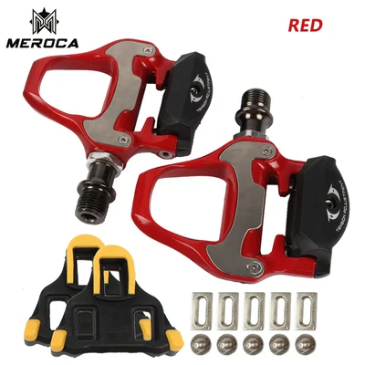 red SYUN-LP pedales bicicleta mtb горный велосипед Clipless педаль с высокопрочным сплавом горный велосипед самофиксирующие педали - Цвет: red