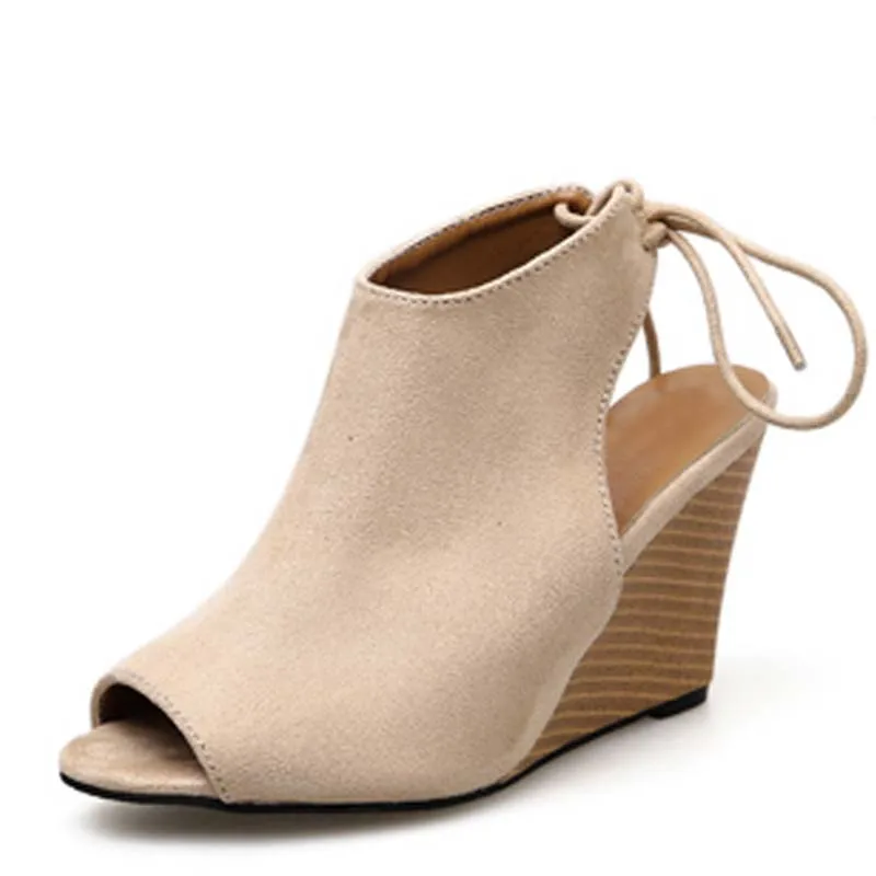 

Summer Roman Sandals 2019 New Designer High Quality Wedges High Heels Sandals Peep-Toe Platform Women Sandals Shoes Woman