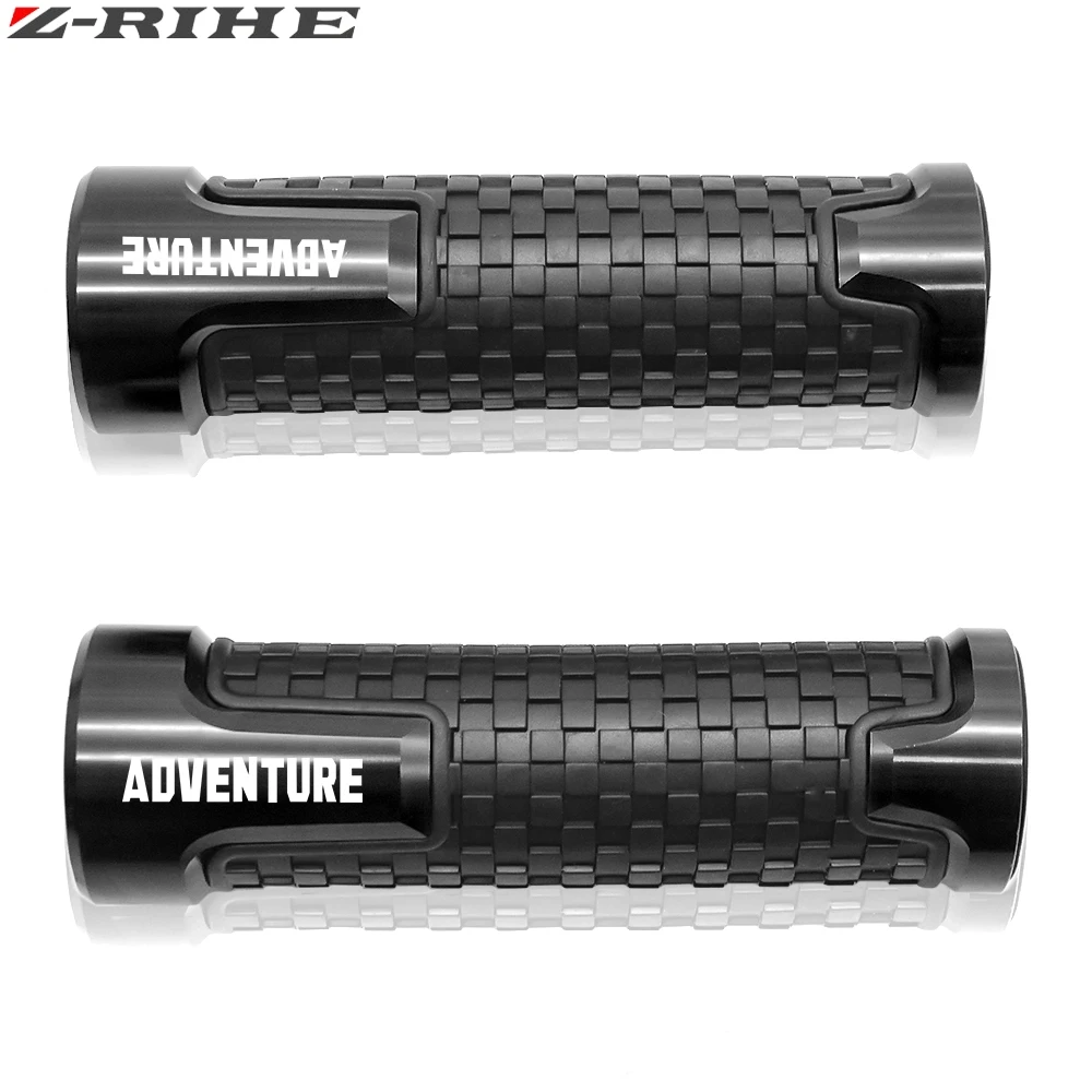 Для KTM Adventure аксессуары для мотоциклов 22 мм 7/8 ''абсолютно новые противоскользящие ручки руля для KTM Adventure 1050 - Цвет: Black