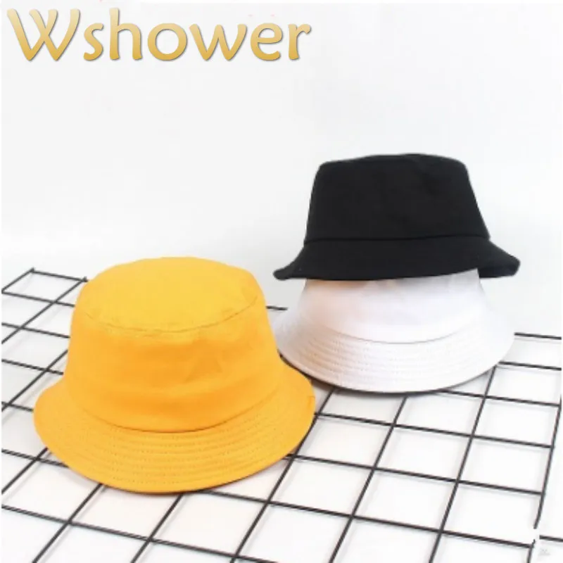 

Children Cotton Blank Bucket Hat Hip Hop Outdoor Sunscreen Kids Summer Hat Cap Girl Boy Sun Panama Casual Fisherman Cap Bonnet