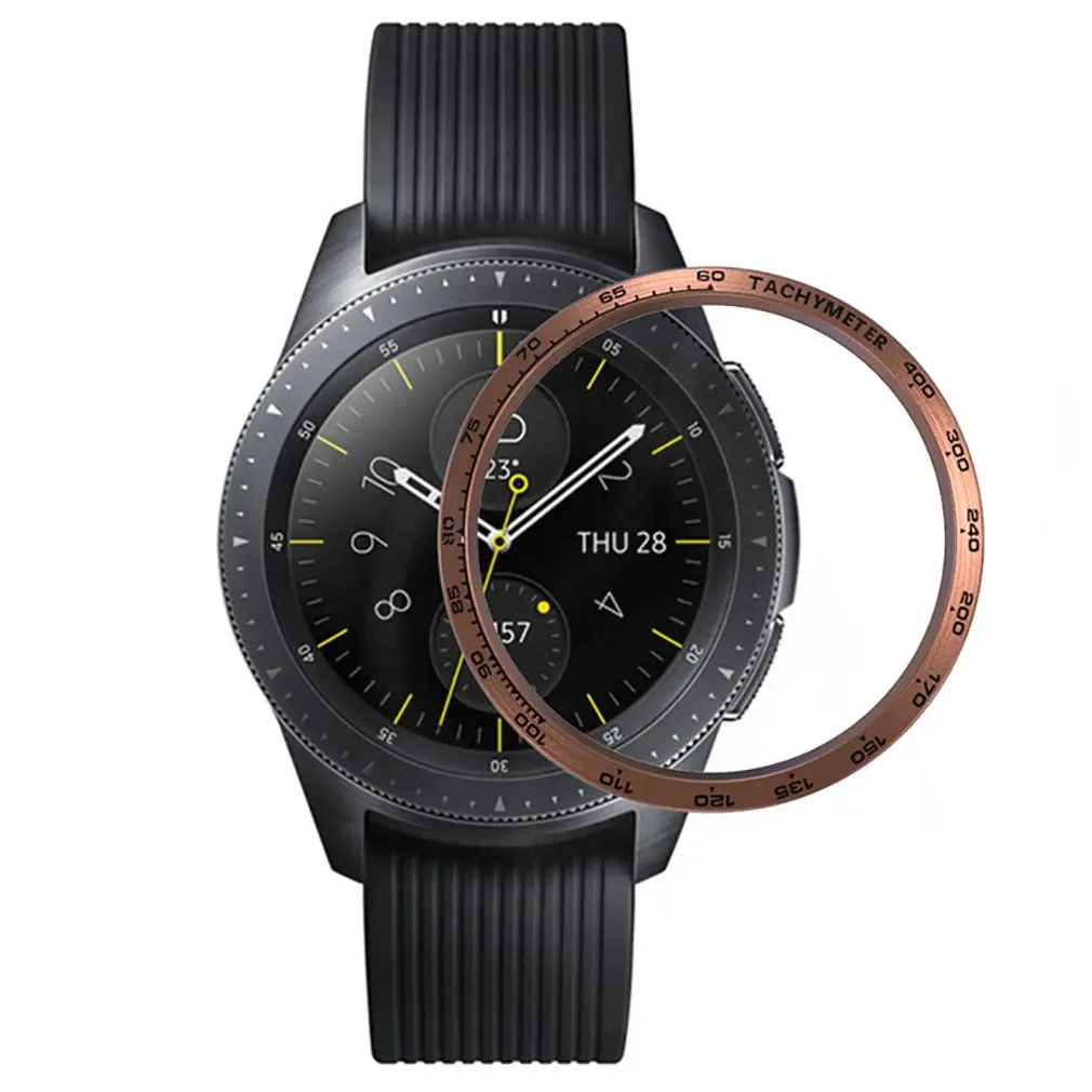 5 Для samsung Galaxy Watch 46 мм/42 мм замена Смарт часы аксессуары ободок кольцо клейкая крышка против царапин металл - Цвет: 5