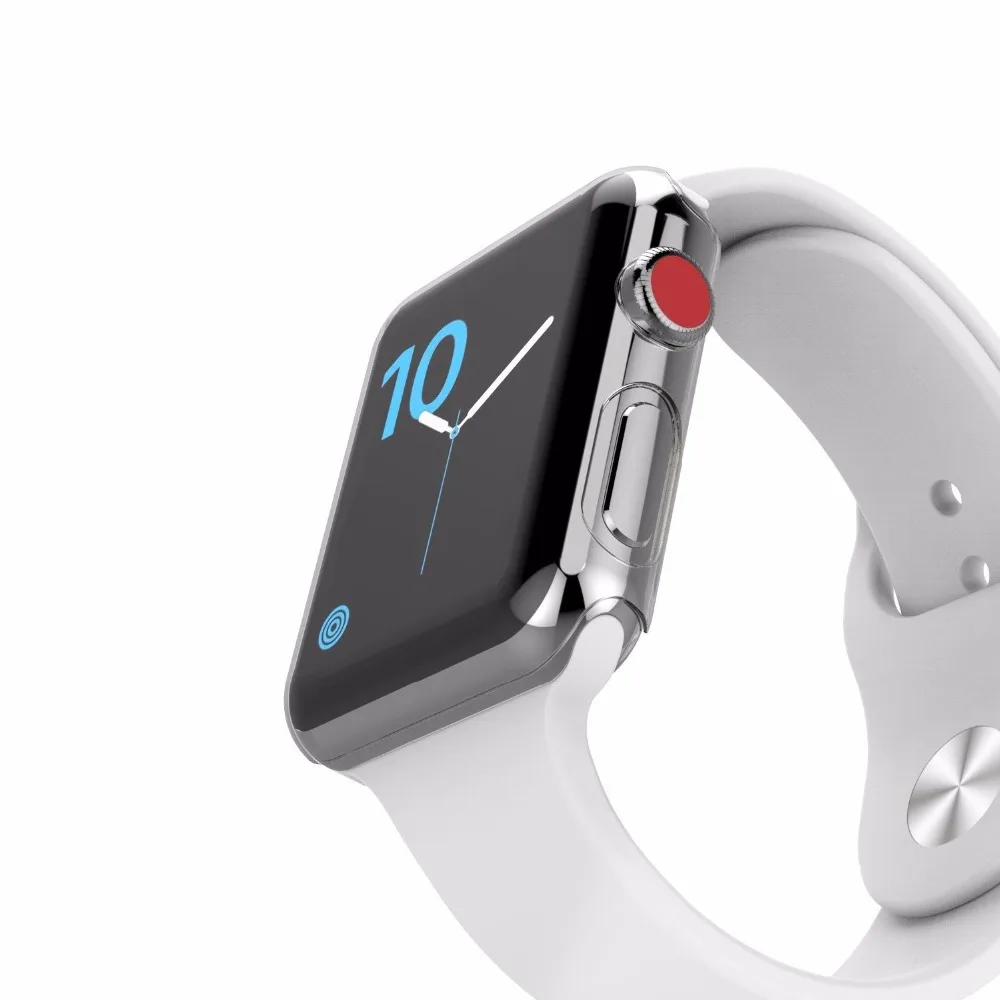 Для Apple watch series 3 case 42 мм 38 мм чехол TPU все вокруг ультра-тонкий мягкий высокая прозрачность полная крышка для новых часов Apple