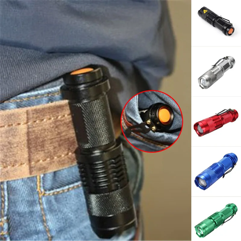 

New Mini Penlight 2000LM Waterproof LED Flashlight Torch 3 Modes Zoomable Adjustable Focus Lantern Portable Light