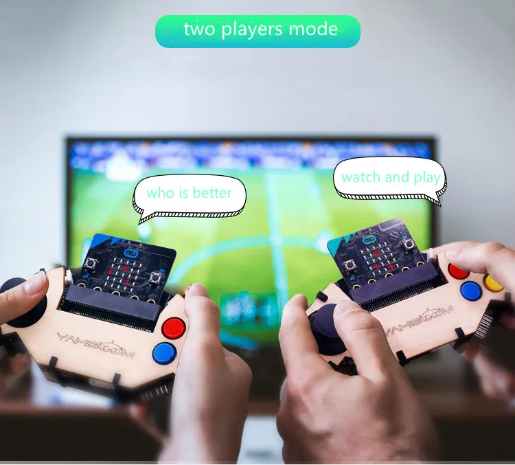 Модуль расширения геймпада для micro: bit джойстик и кнопки воспроизводит музыку, питание от аккумулятора также заряжает батарею