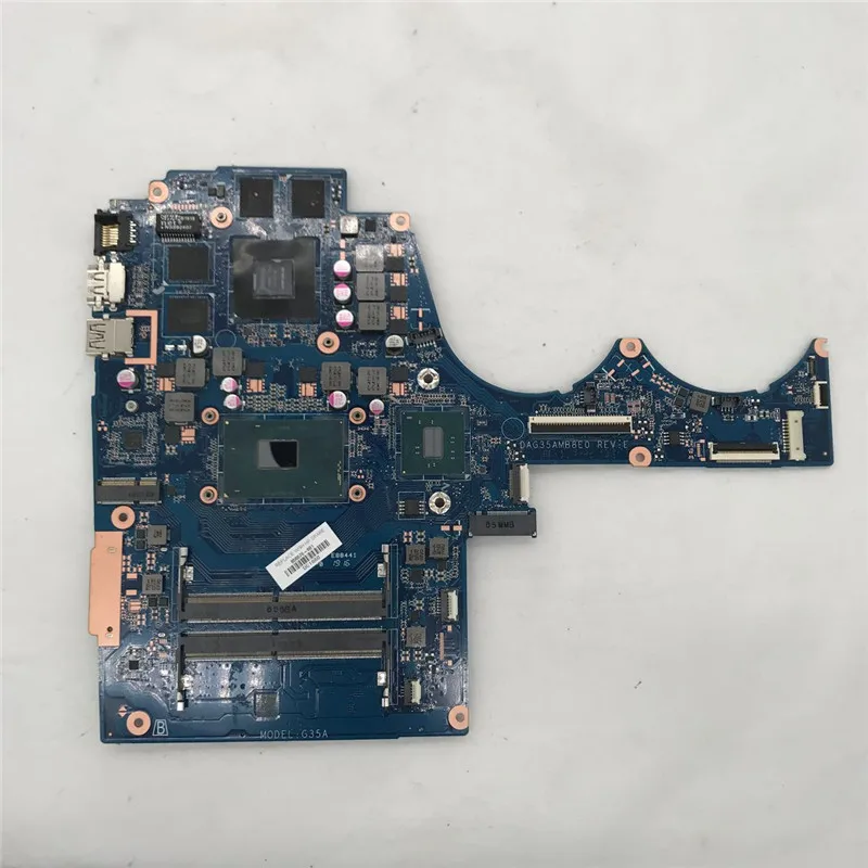 For 15-AX Laptop motherboard 856676-601 859735-001 856676-501 DAG35AMB8E0 WITH i7-6700HQ CPU 960M/2GB GPU100% Tested