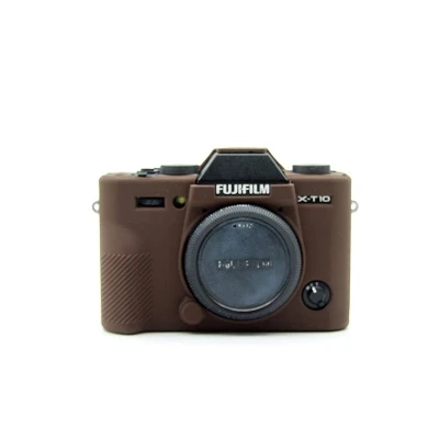 Силиконовая видеокамера для камеры FUJI Fujifilm XT10 XT-10 XT20 XT-20 силиконовый резиновый чехол для камеры защитный чехол для тела - Цвет: Коричневый