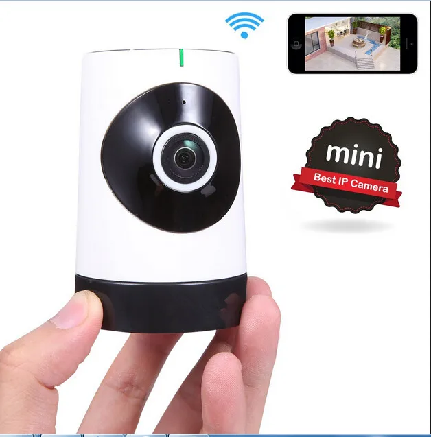 

Mini Wireless Camera, 185 Degree HD WiFi Video Monitoring Surveillance Camera with Night Vision, Two Way Audio Baby Monitor