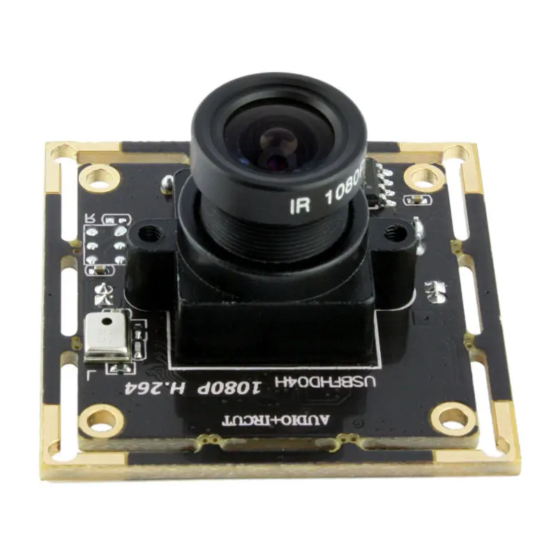 ELP 1080P H264 Aptina AR0330 Color CMOS Camera Module USB CCTV full hd 2.8mm Wide Angle lens Camera Module usb with Audio MIC
