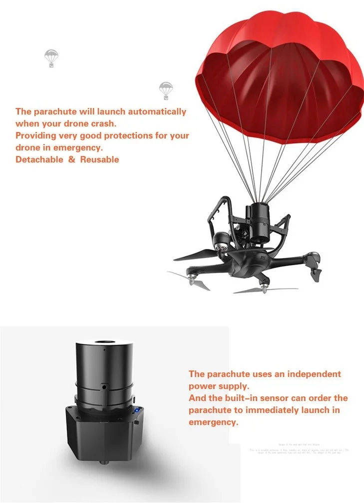DJI Phantom 4 или 3 парашют система побега парашют автоматически всплывающее повторное использование
