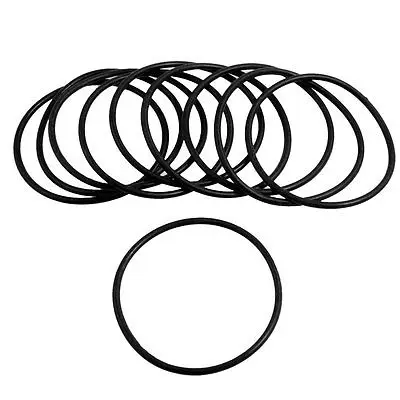 

10 Pcs 2.5mm x 54mm Rubber Sealing Oil Filter O Rings Gasket Black