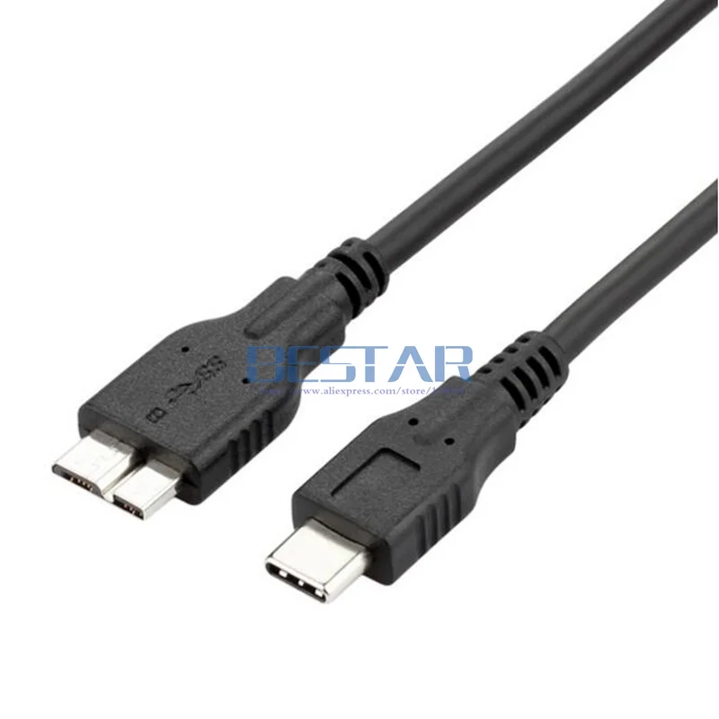 1 м 3 фута USB 3,1 USB-C USB3.1-tipo c masculino для USB 3,0 Micro B кабель для карт для Ma Book MicroB masculino telefone Movel do