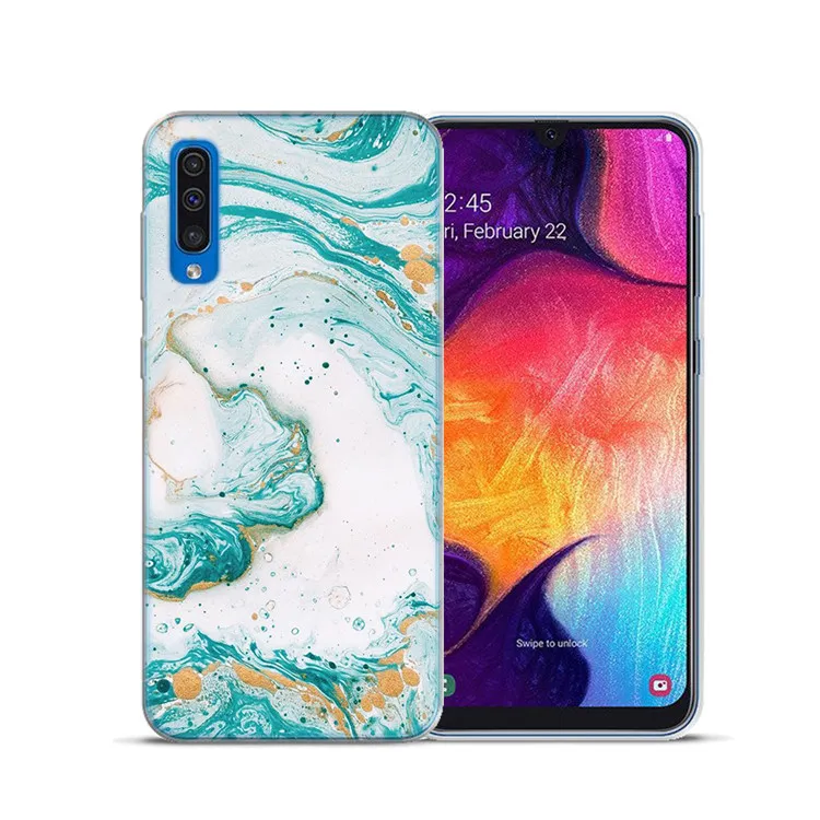 12 Мрамор в виде геометрических фигур мягкий чехол для Samsung Galaxy A3 A5 A7 A6 плюс A8 плюс A7 A9 A10 A20 A30 A40 A50 A60 A70 A80 - Цвет: 12