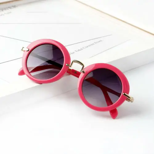 Rose Red Новые детские солнцезащитные очки для маленьких мальчиков и девочек - Цвет: Rose Red