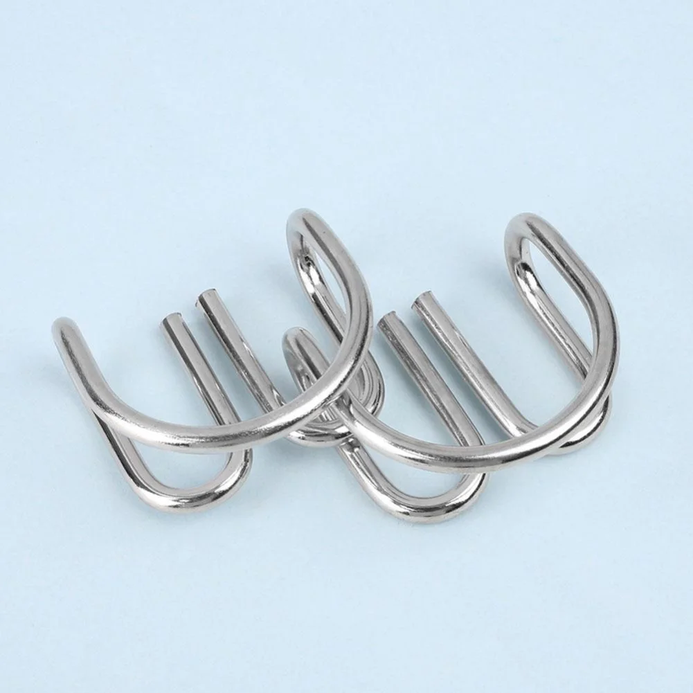 8 Pcs/set Montessori Metal Puzzle for Adult Wire Baby IQ Mind Brain Teaser Toys Training Educational Toy Kid Stress Reliever Toy