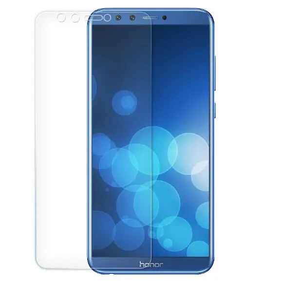 Алмазный блестящий чехол для huawei Y6 Prime жидкий зыбучий песок мягкий чехол для huawei Honor 7A Pro 7C Aum-L41 5,7 дюймов - Цвет: Tempered Glass Film