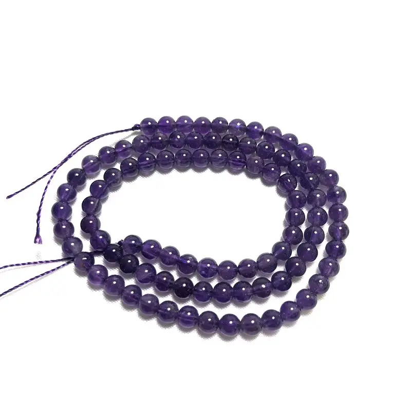 

There are A grade natural amethyst semi-finished balls with a size of 12 mm for DIY Bracelet necklace with silver jewelry