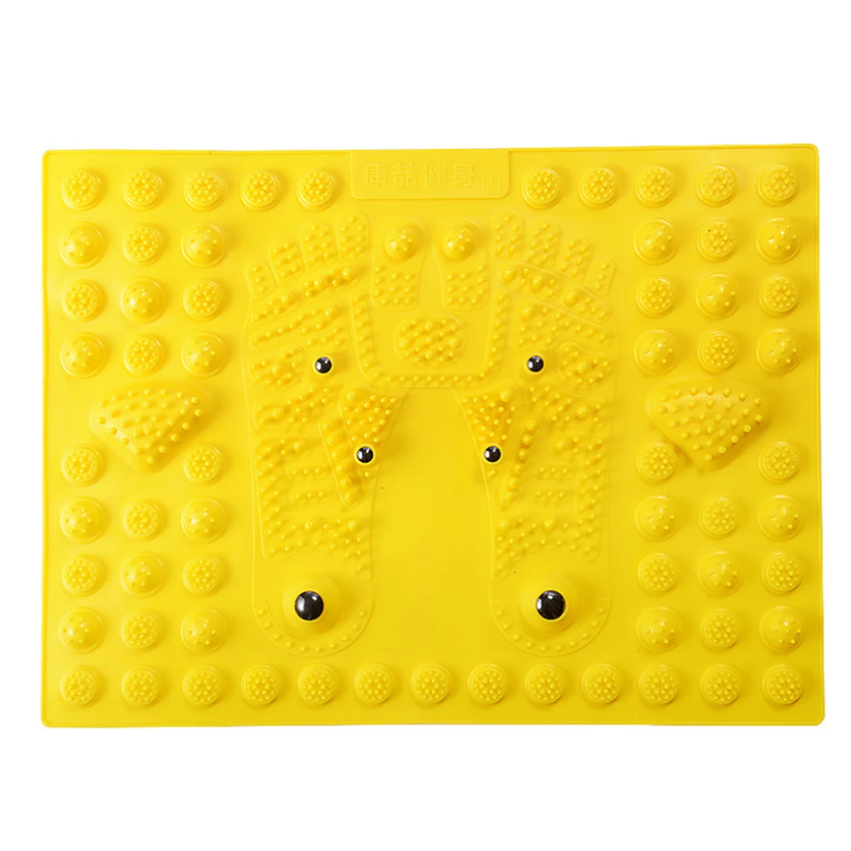 1PC Foot Massage Mat Acupressure Magnet Therapy Shiatsu Reflexology Pad Health Care Fatigue Stress Relief Walk Massager Mat - Цвет: Светло-желтый