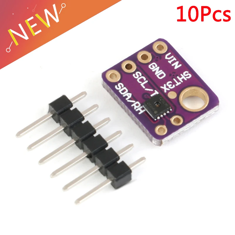 10 шт. оригинальный I2C Интерфейс SHT30 SHT30-D цифровой Температура на выходе влажности Сенсор точность коммутационная погоду для Arduino