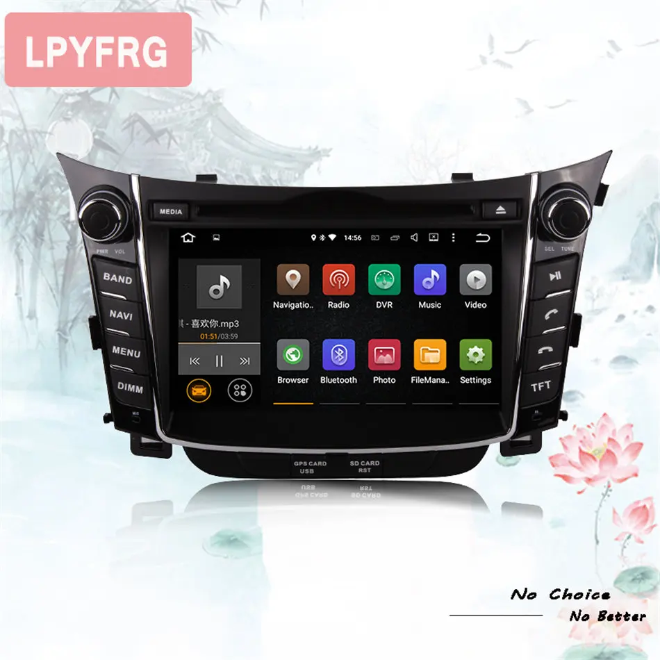 Flash Deal Octa Core Android 9.0 4GB RAM 64GB ROM DAB+ RDS Car DVD Player Radio Stereo GPS Navigation For Hyundai I30 2011-2016 head unit 1