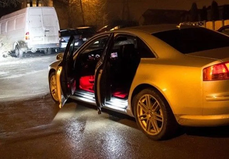 2x светодиодный Чемодан ног под подсветка двери нет ошибок для Audi A3 S3 A4 S4 Q5 RS4