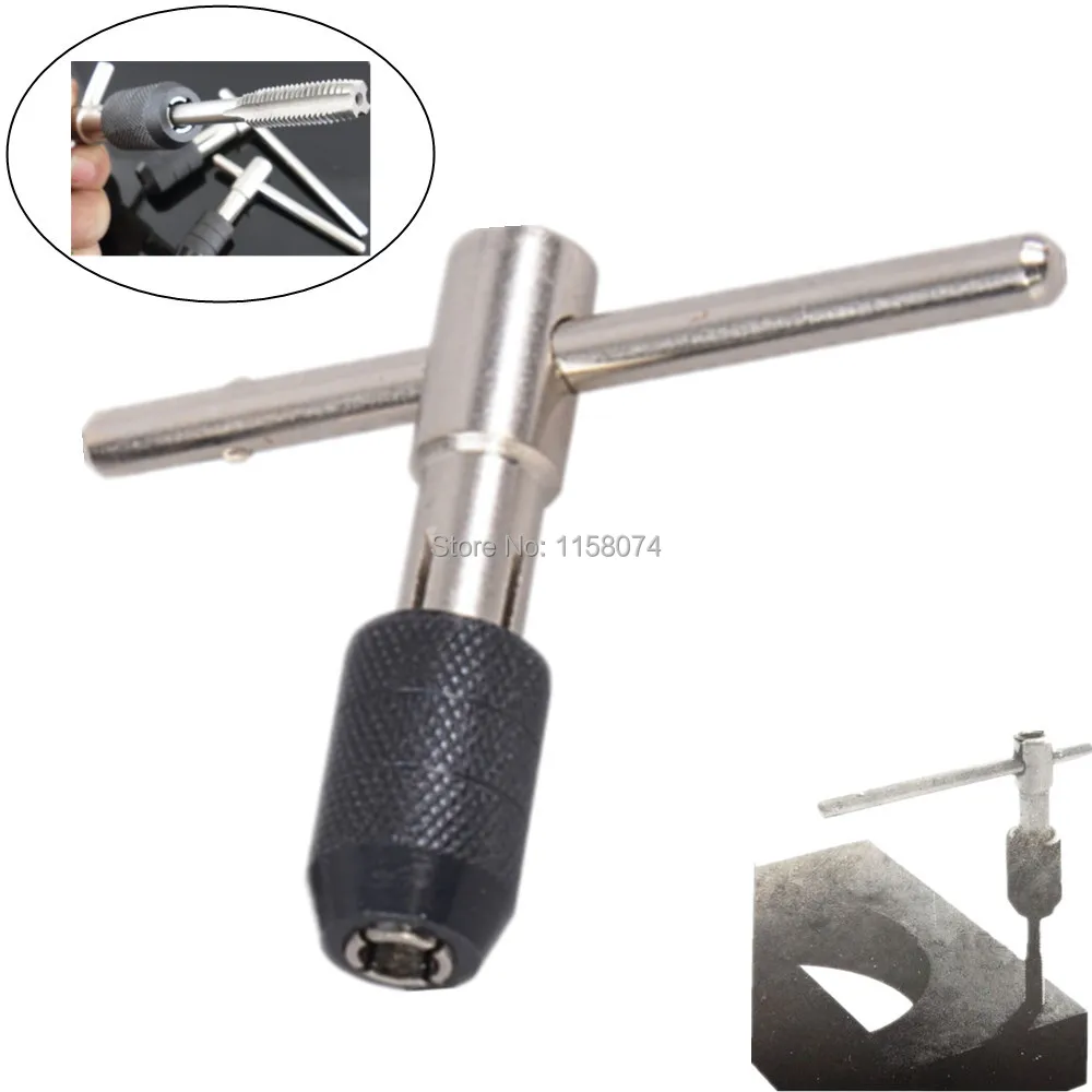 Professional Small Size T Handle Tap Wrench Chuck Type M3 M6 Hand Taps