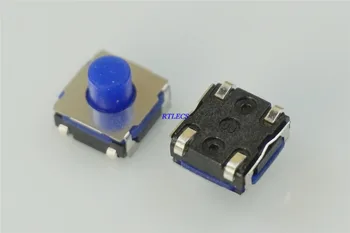 

900pcs Tape & Reel Tact Switch 6.2 mm x 6.3 mm J Terminal SMT Vertical Soft Feeling IP67 SPST DTSWJ-6 Washable Height 5.2mm