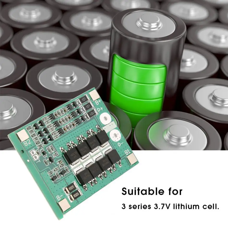 3 S 12 V 25A литиевая батарея плата защиты BMS с цепь балансировки модуль ячейки