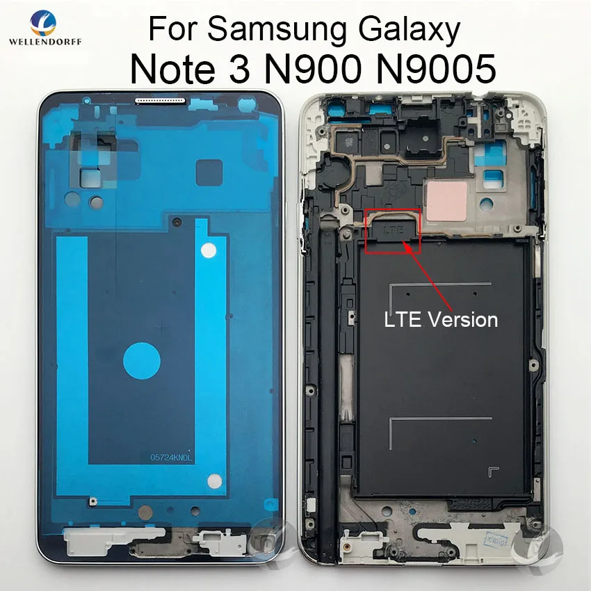 Средняя рамка для samsung Galaxy Note 3 III N9005 N900 задняя пластина рамка Корпус корпуса+ боковые кнопки