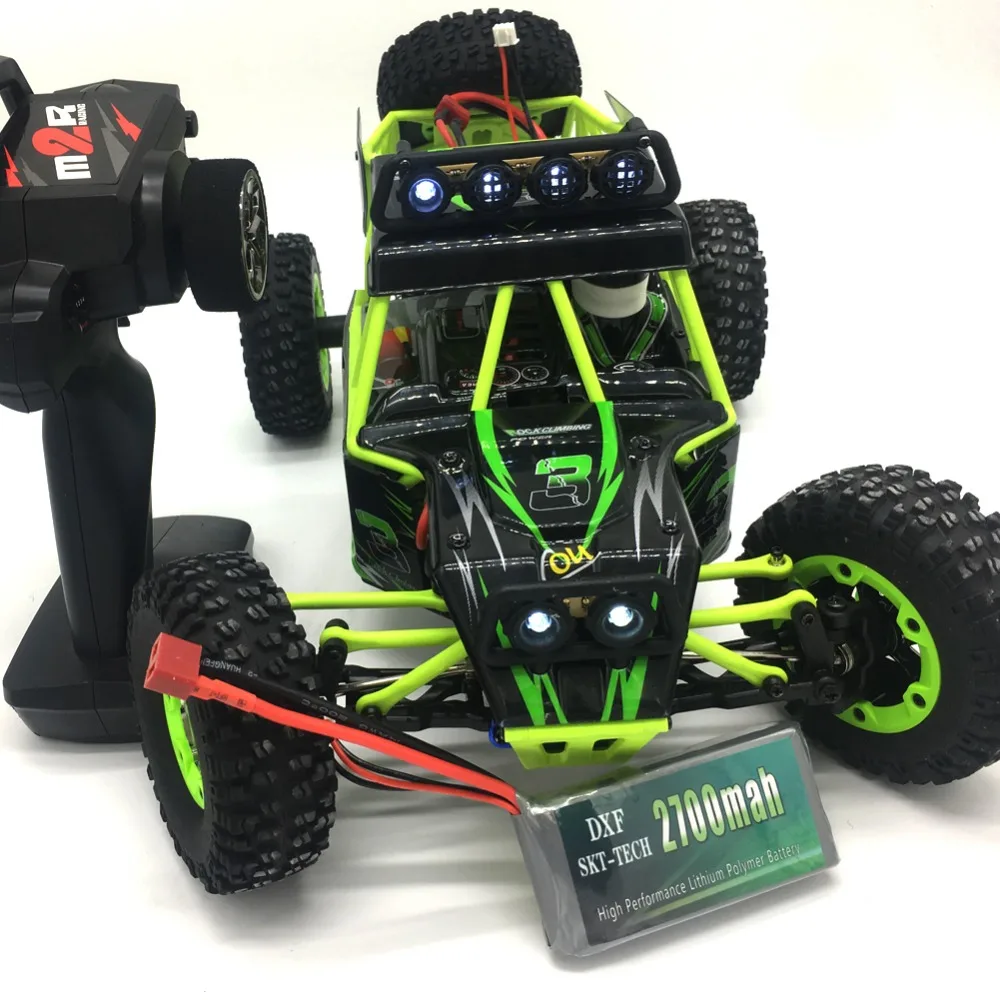 DXF 4 шт. Rc Lipo батарея 2 S 7,4 V 2700 mah 20C Max 30C для Wltoys 12428 12423 1:12 RC автозапчасти