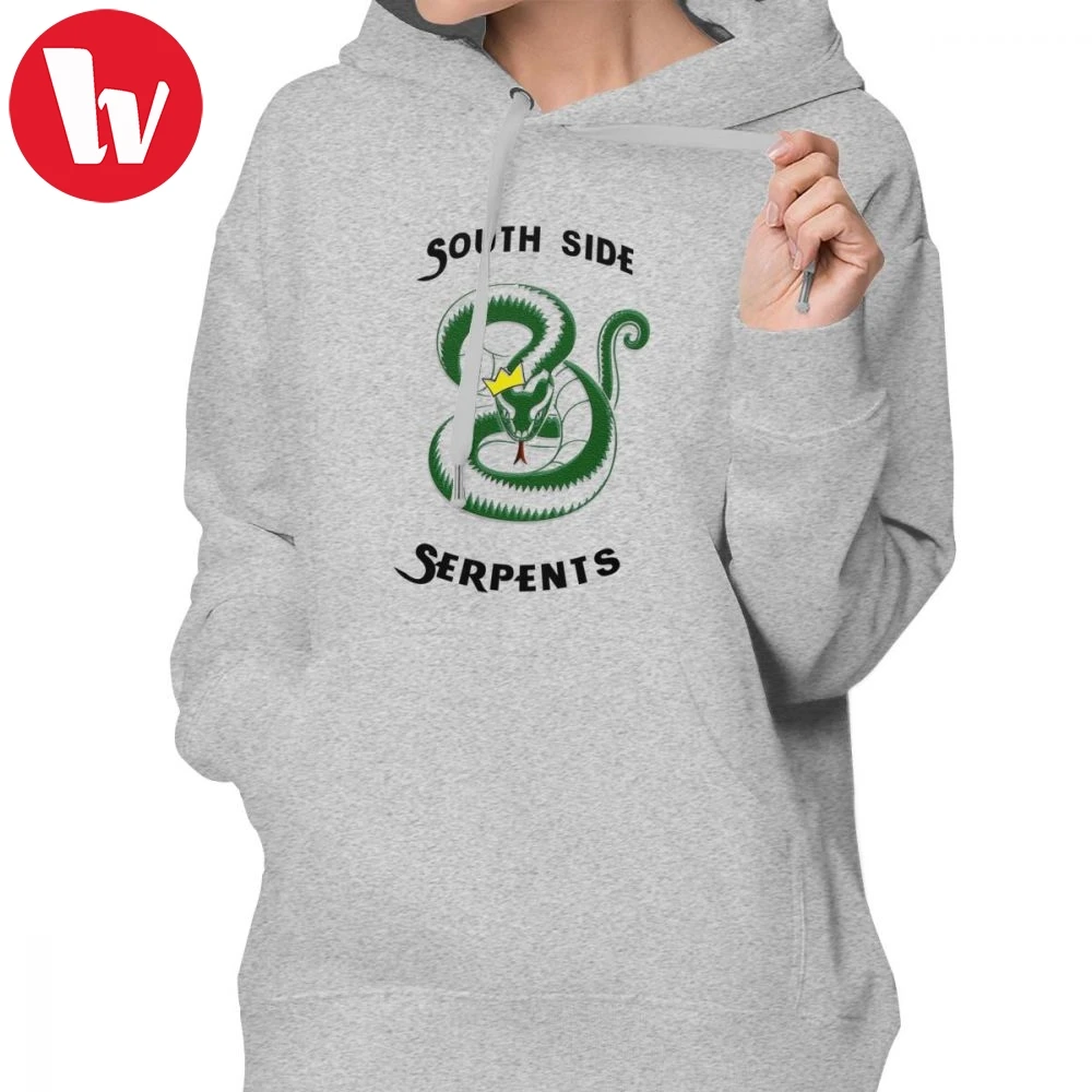 Ханука "South Side Serpents" Толстовка змеи ривердейл толстовки хлопковые белые толстовки с капюшоном и Для женщин Большой Простой пуловер с капюшоном