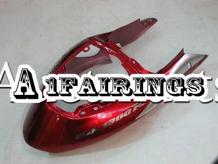 Пластик Обтекатели для Suzuki GSXR1300 Hayabusa 1997 1998 1999 2000 2001 02 03 система впрыска Кузов 1997-2007 красный Серебристые чехлы