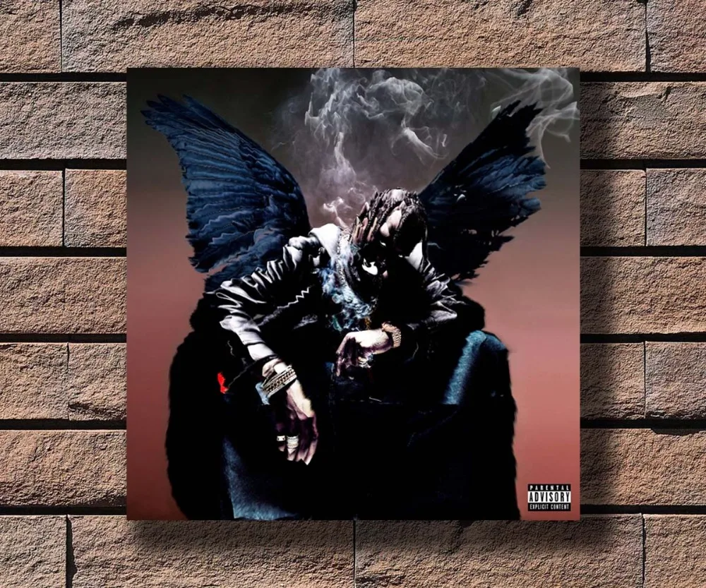 E-44 21 Savage Hip Hop Trap Rap Star Music Album Fabric Poster Print