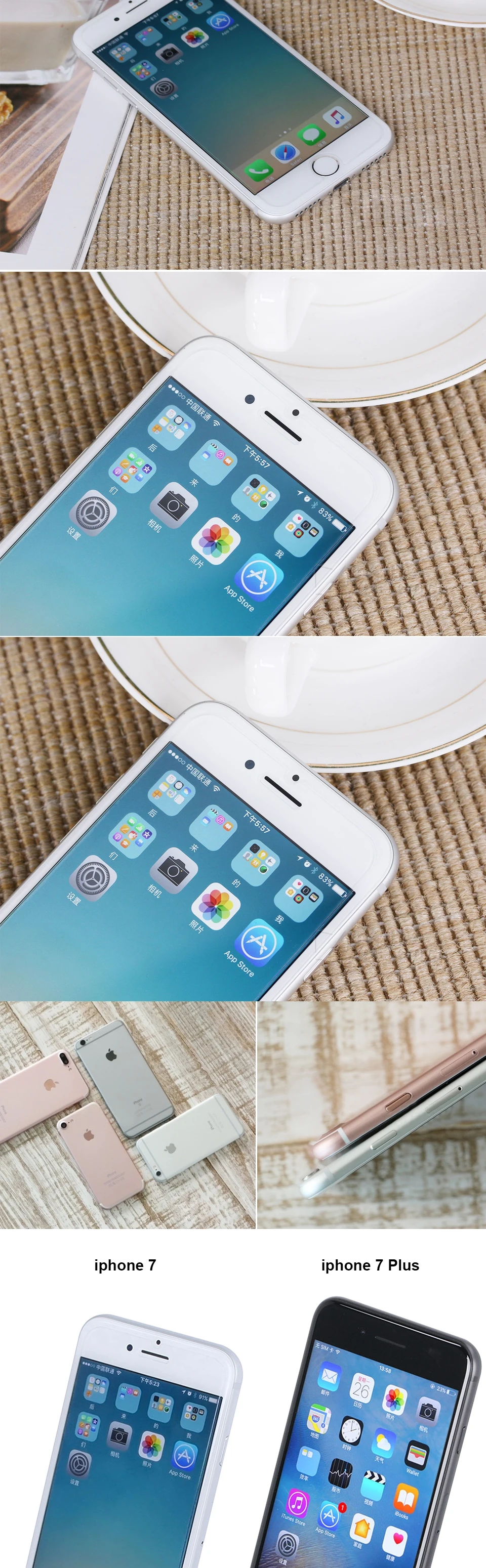 Разблокированный Apple iPhone 7/7plus 2 Гб Оперативная память 32/128 ГБ/256 ГБ Встроенная память на базе операционной системы IOS 10 Quad-Core 4 аппарат не привязан к оператору сотовой связи 12,0 MPApple по отпечатку пальца