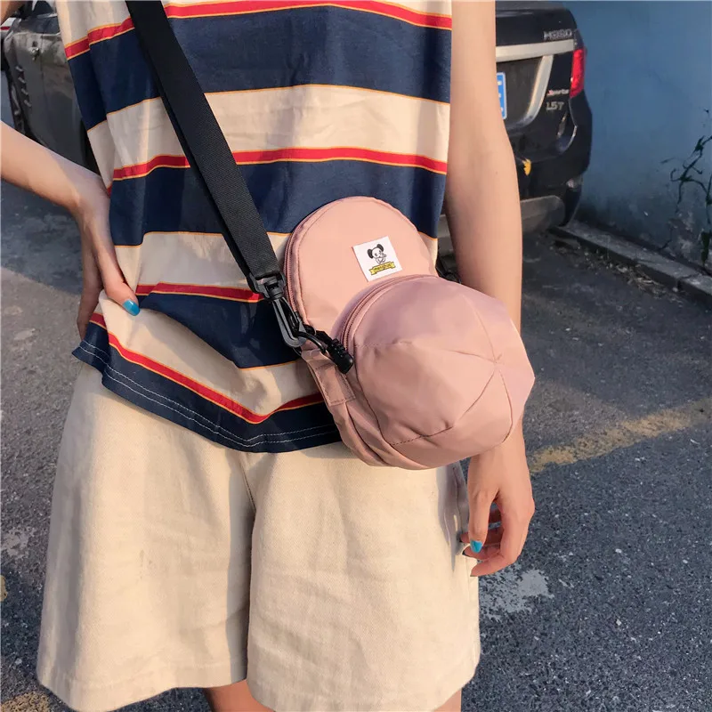 Menghuo New Hot Model Hat Shape Women Nylon Crossbody Bag Cute Handbags Shoulder Bags Creative Lady Messenger Cross body BagsIMG_2449